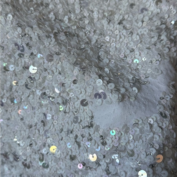 Retrofete Silver Sequin Mini Dress - Picture 4 of 11